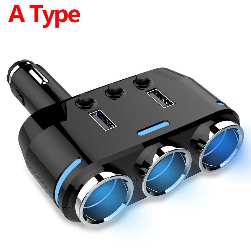 SEAMETAL 12V-24V Car Phone Charger Cigarette Lighter Socket
