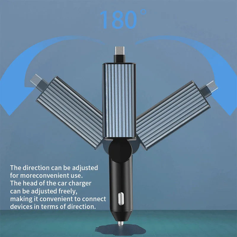 Car Charger Adapter Handsfree Call Car Radio FM Modulator C type cable