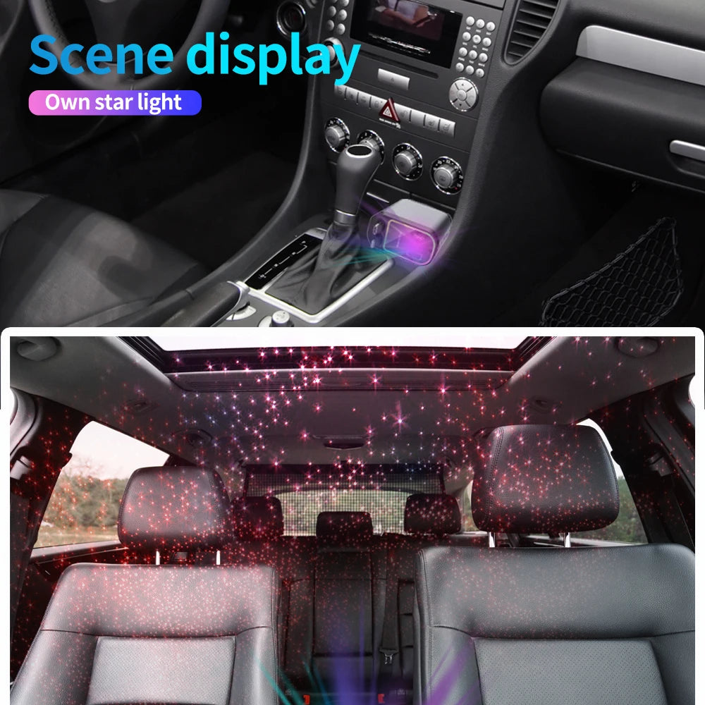 4-in-1 Car Charger with  Star Light
